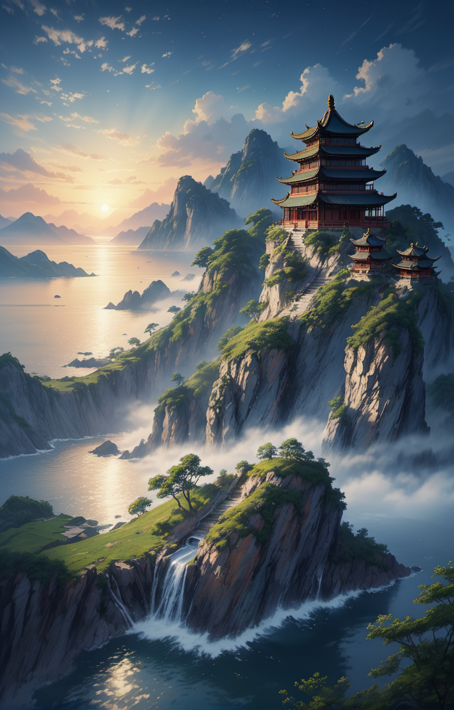 04725-115595371-The bright moonlight shines through the clouds, the bottom left part of the picture is an ancient Chinese architecture, below th.png